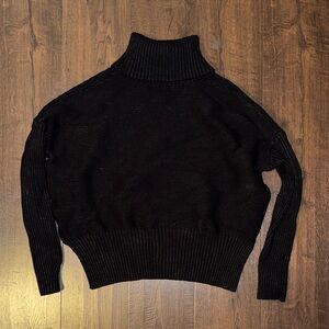 Elegant Black Turtleneck Sweater